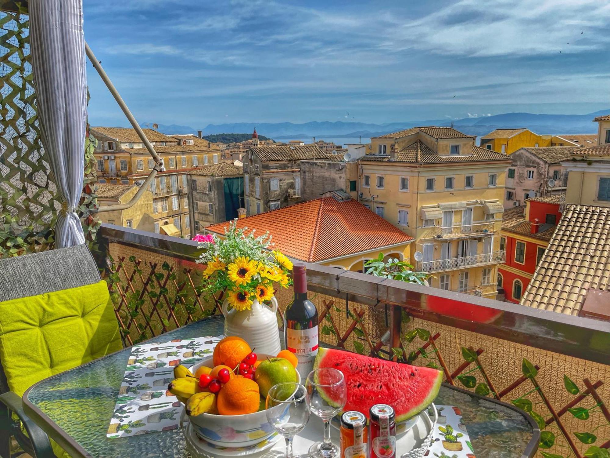 Corfu Panoramic View All The City Eksteriør billede